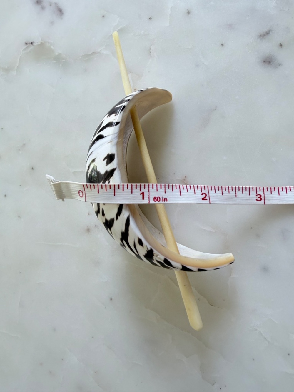 French Buffalo Horn Chic Hair Pin, Ponytail Maker, Barrette - Picture 12 of 15